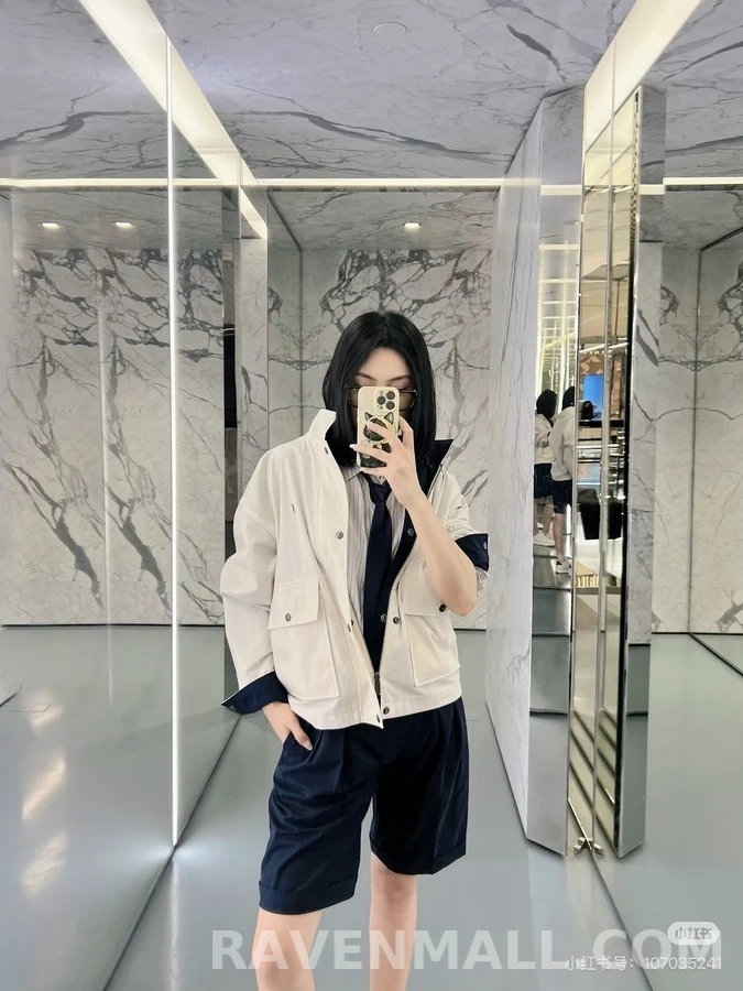 생로랑 세인트로랑 투톤 카라 리버서블 워크웨어 자켓 상세 이미지
