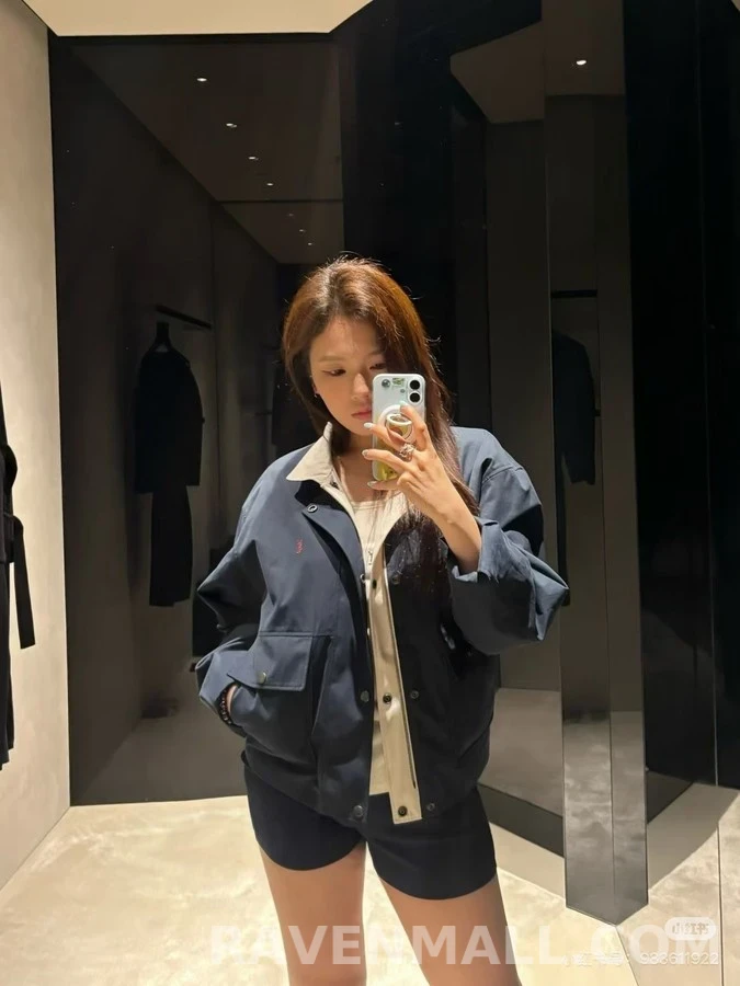 생로랑 세인트로랑 투톤 카라 리버서블 워크웨어 자켓 상세 이미지