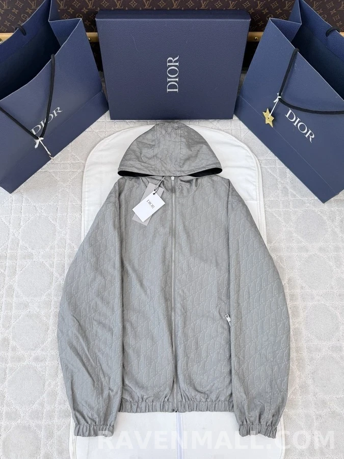 디올 디올 메탈 로고 후드 자켓 상세 이미지