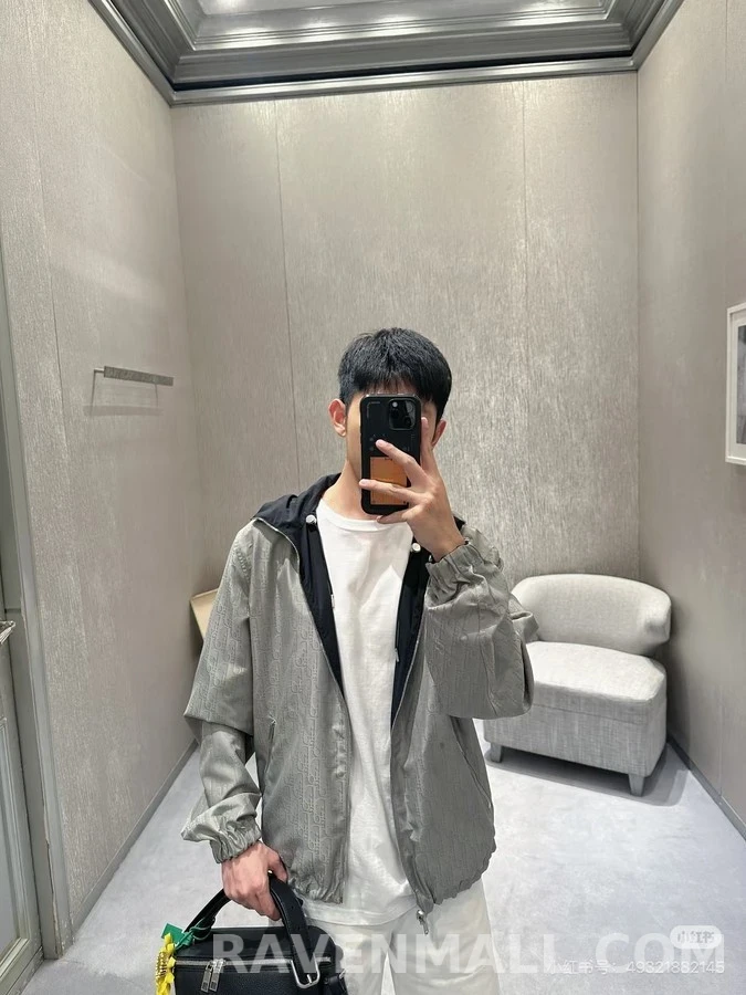 디올 디올 메탈 로고 후드 자켓 상세 이미지