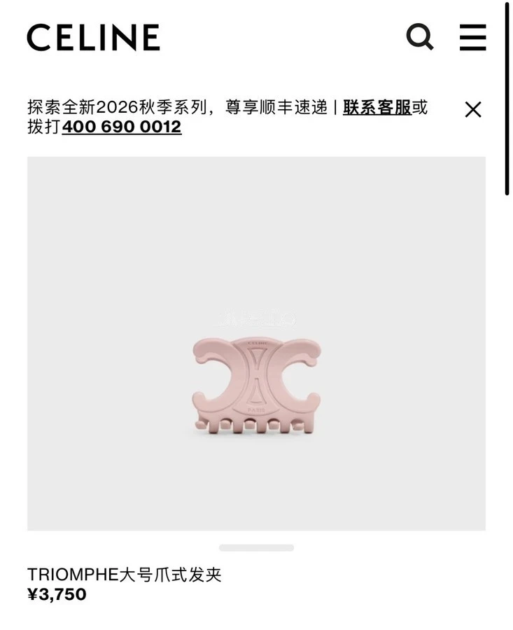 셀린느 셀린느 트리옹프 클로 헤어핀 상세 이미지