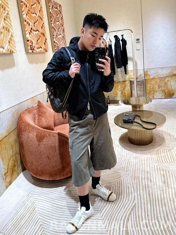 펜디 펜디 패턴 자카드 나일론 후드 자켓 상세 이미지
