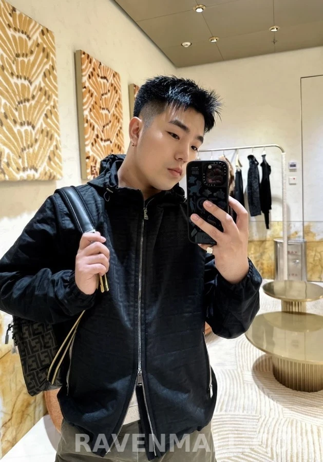펜디 펜디 패턴 자카드 나일론 후드 자켓 상세 이미지