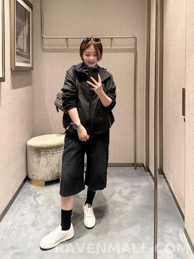 펜디 펜디 패턴 자카드 나일론 후드 자켓 상세 이미지