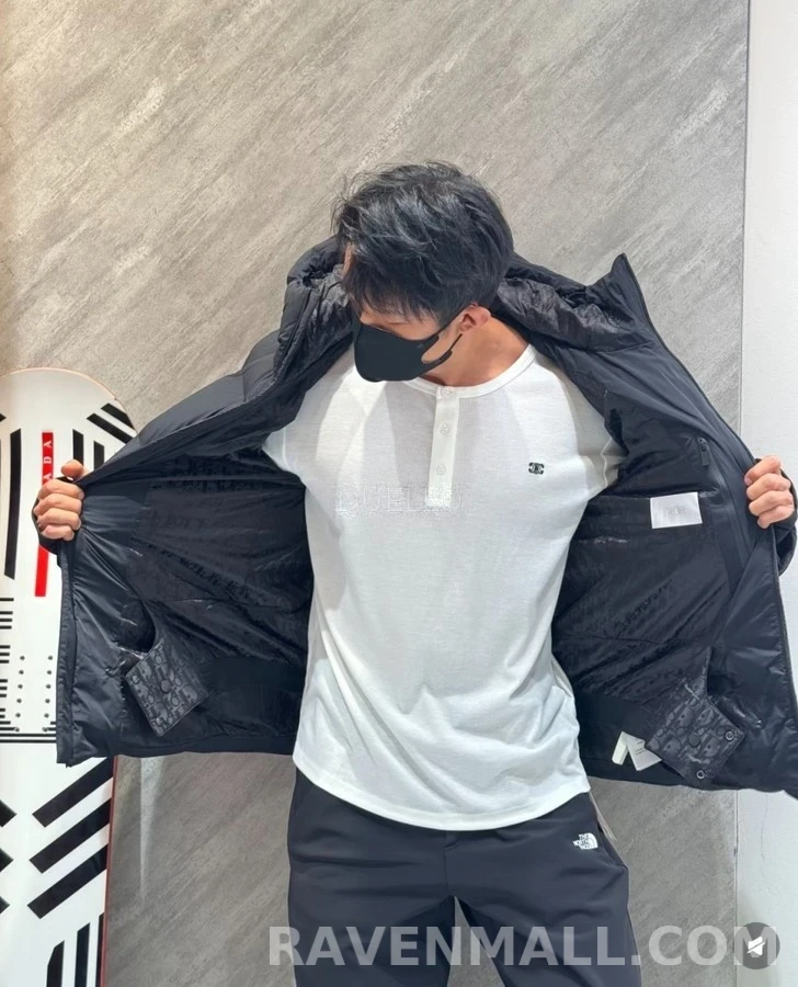 디올 디올 로고 후드 패딩 상세 이미지