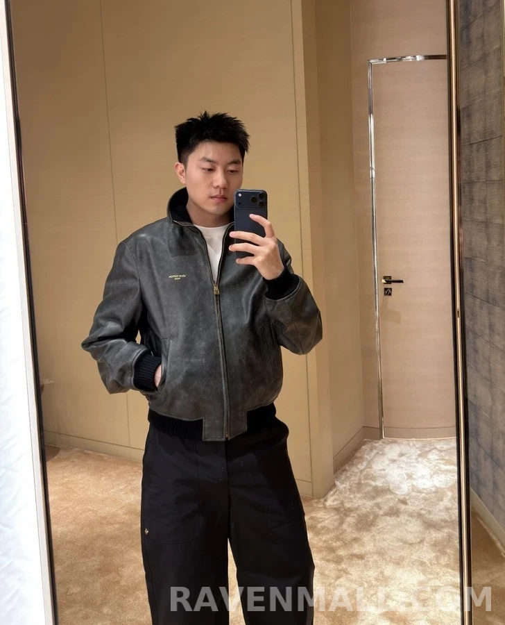 루이비통 루이비통 빈티지 워싱 레더 자켓 상세 이미지