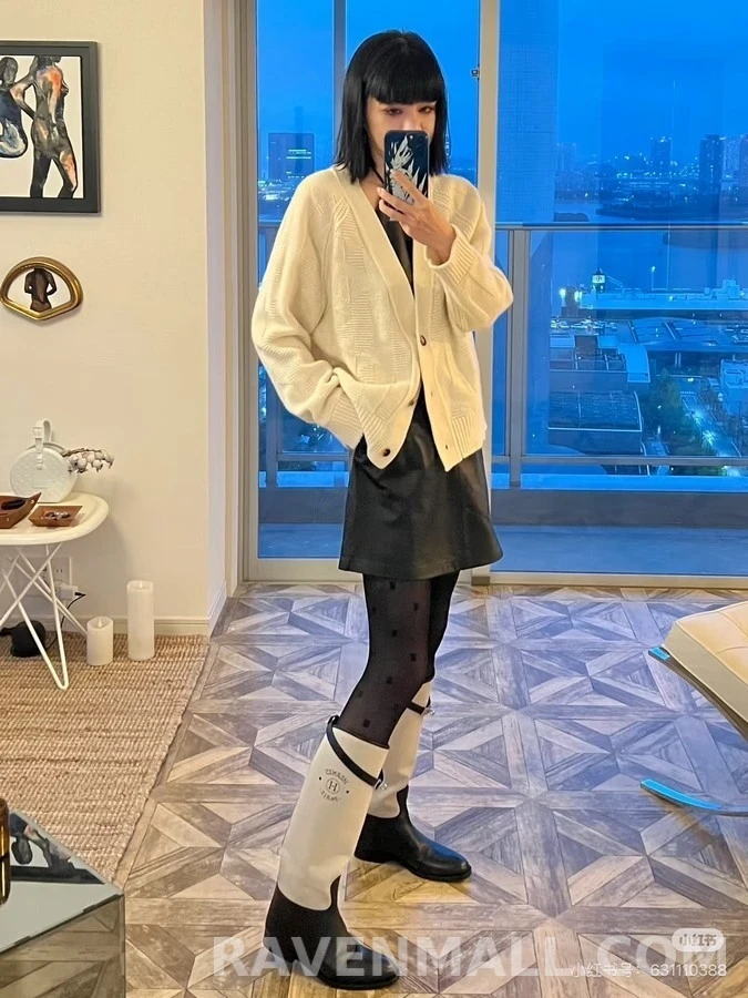 에르메스 에르메스 투톤 버클 롱부츠 상세 이미지