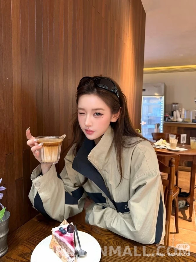 생로랑 세인트로랑 배색 자수 자켓 상세 이미지