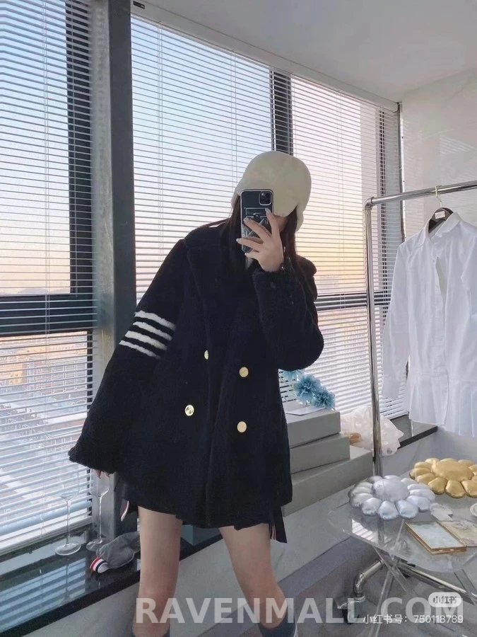 톰브라운 톰브라운 양모 4바 코트 상세 이미지