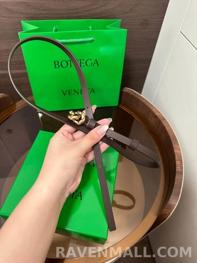 보테가베네타 보테가 베네타 브레이드 노트 레더 벨트 상세 이미지