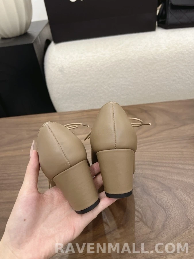 샤넬 샤넬 투톤 옥스포드 힐 상세 이미지