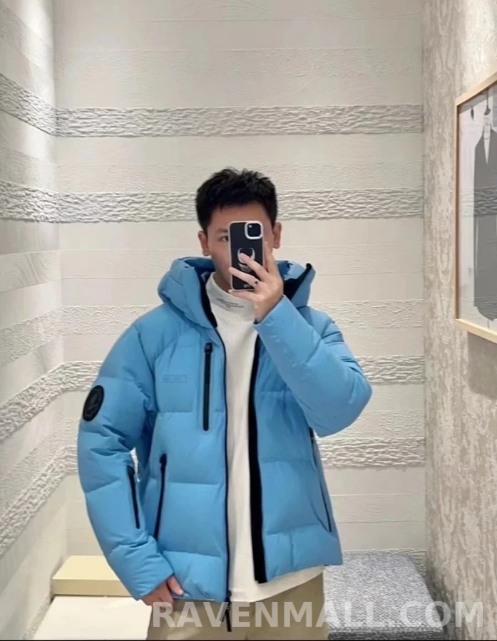 디올 디올 로고 후드 패딩 자켓 상세 이미지