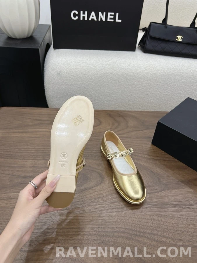 샤넬 샤넬 큐빅 메리제인 플랫 상세 이미지