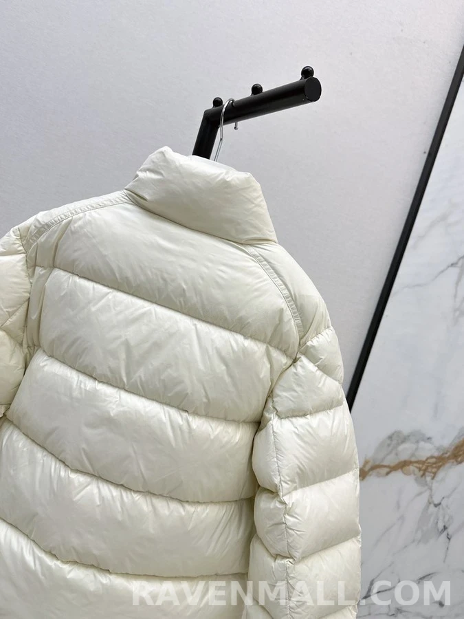 몽클레어 몽클레어 스탠드넥 숏 패딩 자켓 아이보리 상세 이미지