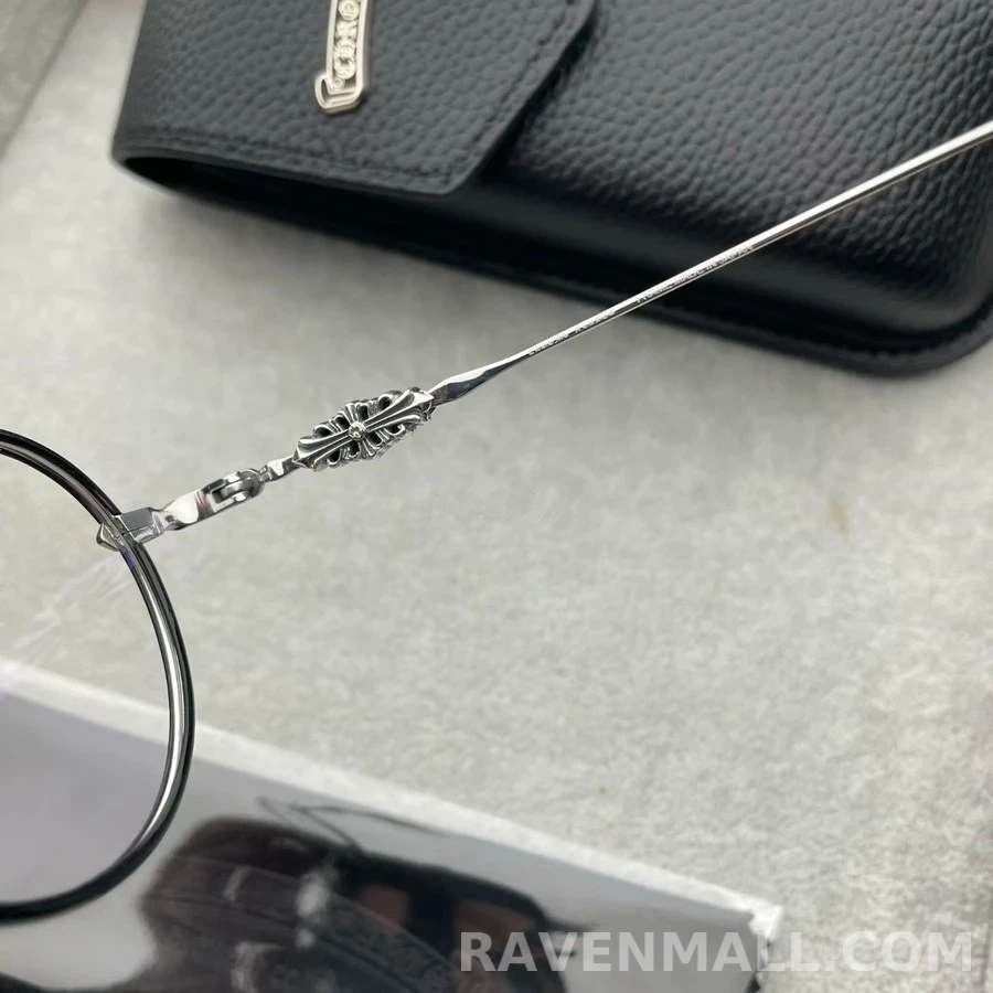 크롬하츠 크롬하츠 크로스 디테일 라운드 안경테 상세 이미지