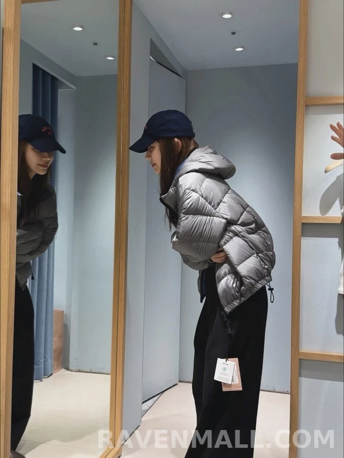 미우미우 미우미우 후드 숏 패딩 상세 이미지