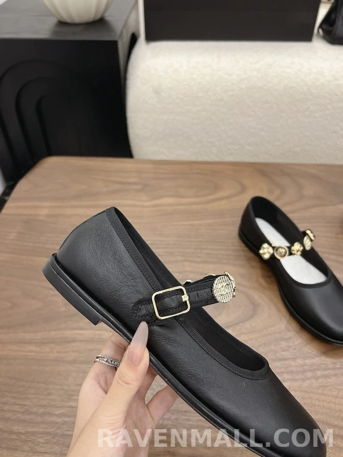 샤넬 샤넬 까멜리아 메리제인 플랫 상세 이미지
