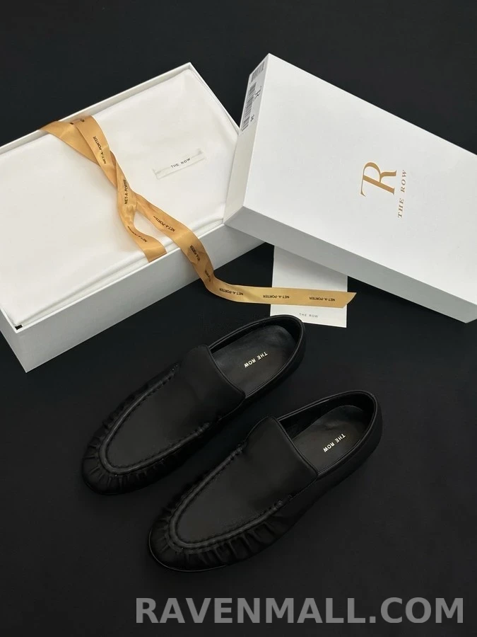 더로우 더로우 주름 가죽 로퍼 상세 이미지
