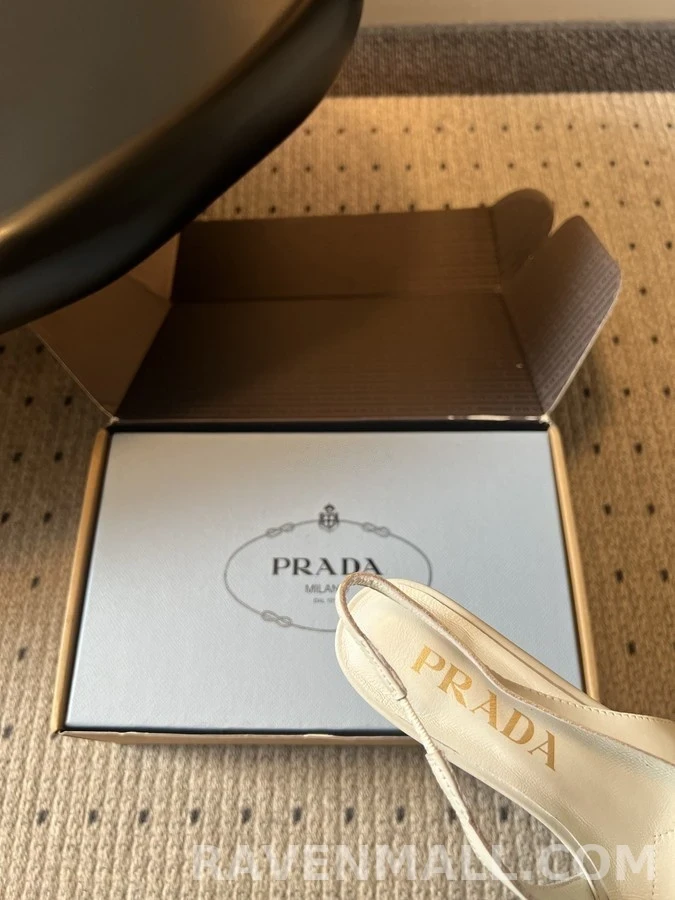 프라다 프라다 프린지 보우 슬링백 힐 상세 이미지