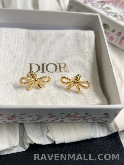 디올 디올 레터링 보우 귀걸이 상세 이미지