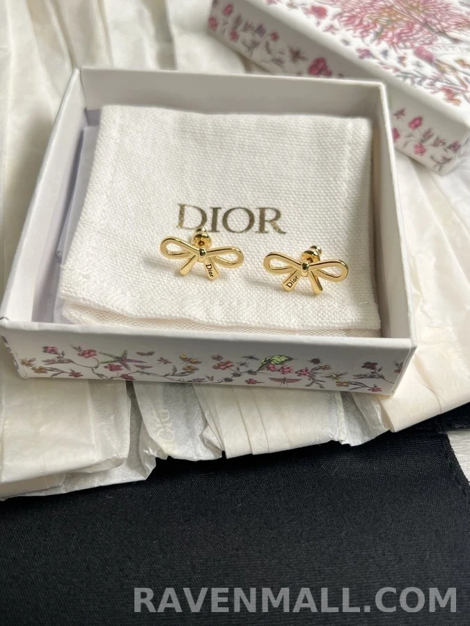 디올 디올 레터링 보우 귀걸이 상세 이미지