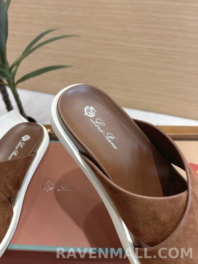 로로피아나 로로피아나 크로스 스트랩 뮬 슬리퍼 상세 이미지