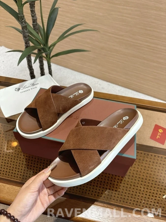 로로피아나 로로피아나 크로스 스트랩 뮬 슬리퍼 상세 이미지