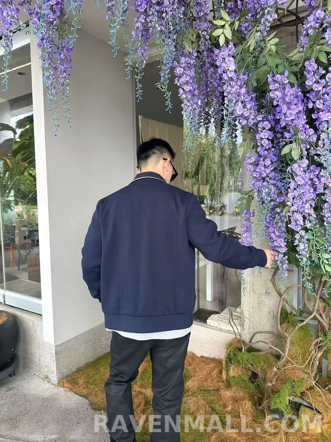 미우미우 미우미우 자수 피케 집업 니트 상세 이미지