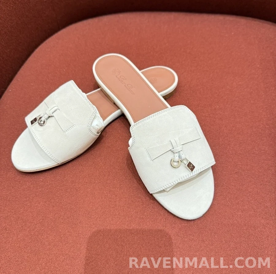로로피아나 로로피아나 썸머 참 스웨이드 슬라이드 상세 이미지