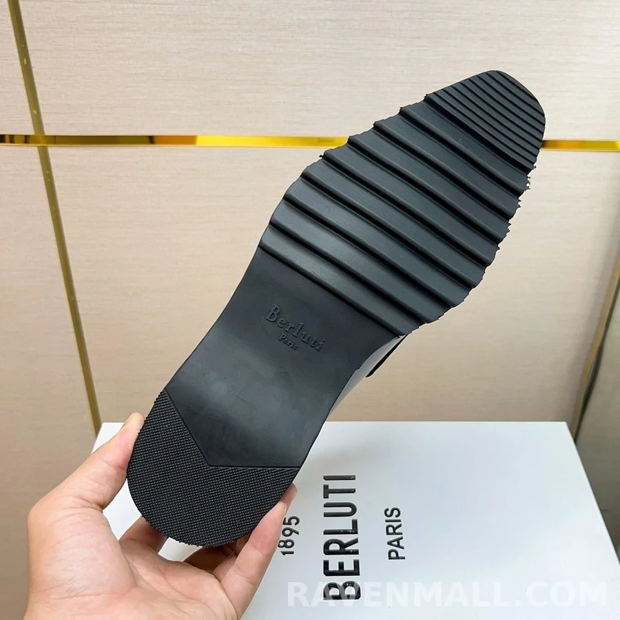 벨루티 벨루티 파티나 가죽 로퍼 상세 이미지