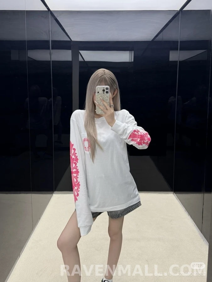 크롬하츠 크롬하츠 호스슈 크로스 긴팔 티셔츠 상세 이미지
