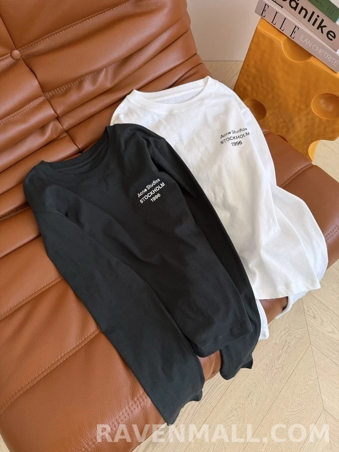 아크네 스튜디오 아크네 스튜디오 Acne Studios 레터링 긴팔 티셔츠 상세 이미지