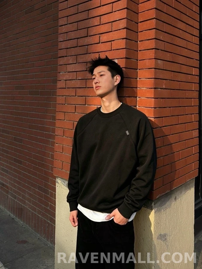 프라다 프라다 라벨 라글란 긴팔 티셔츠 상세 이미지