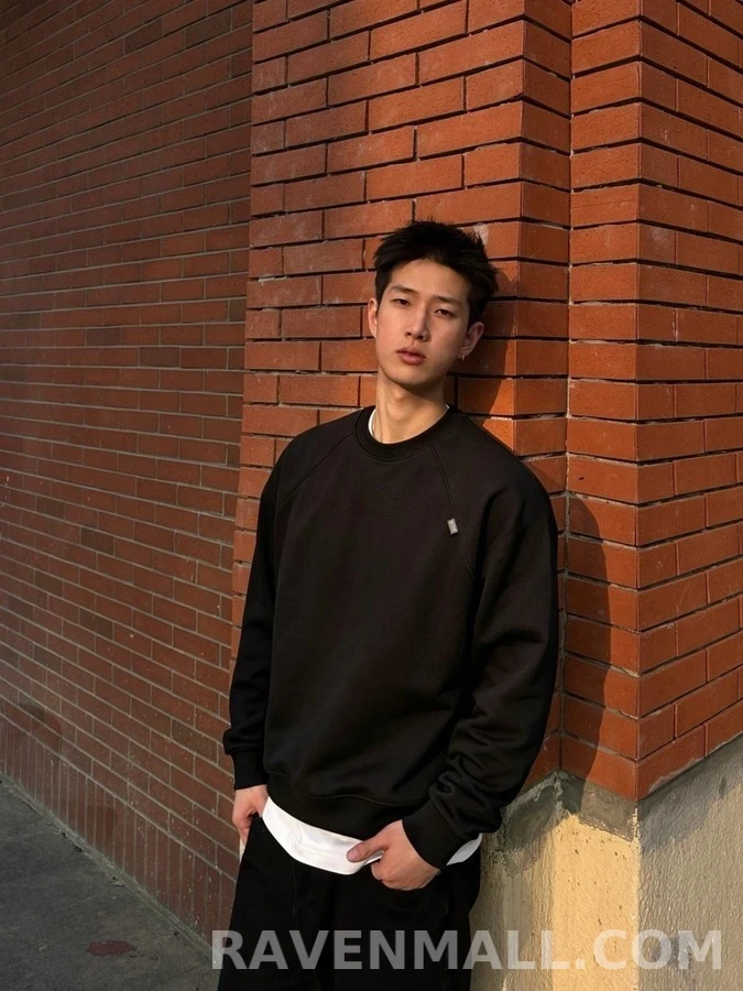 프라다 프라다 라벨 라글란 긴팔 티셔츠 상세 이미지