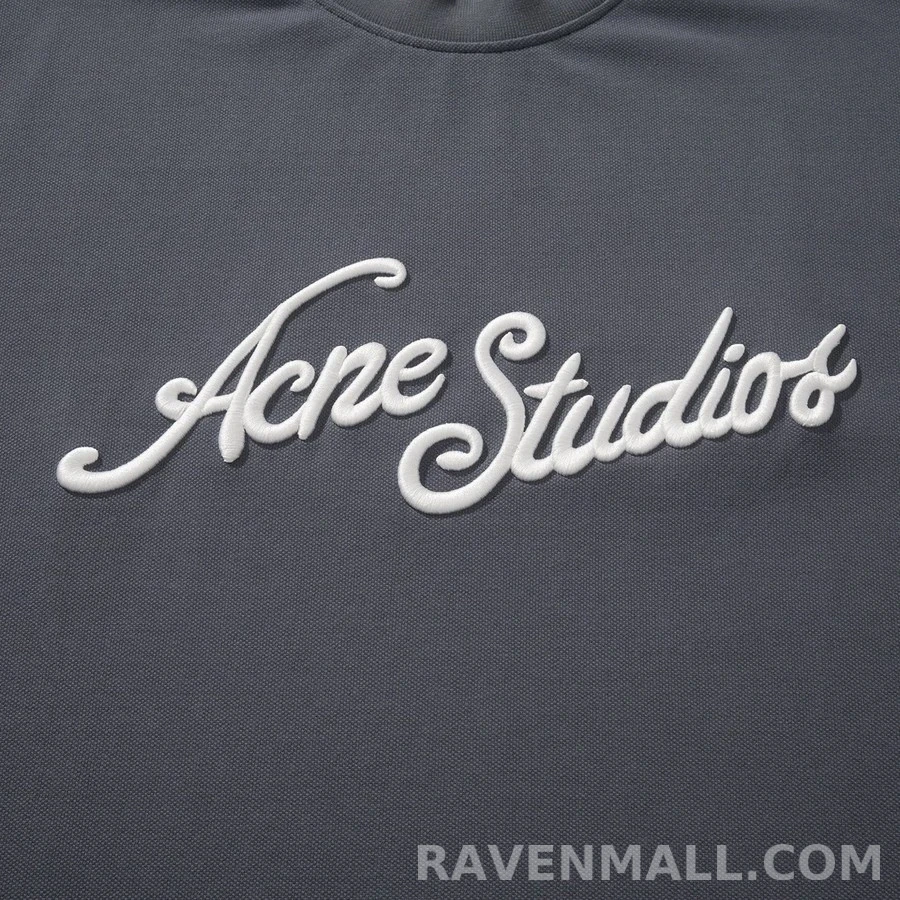 아크네 스튜디오 아크네 스튜디오 Acne Studios 레터링 자수 긴팔 티셔츠 상세 이미지