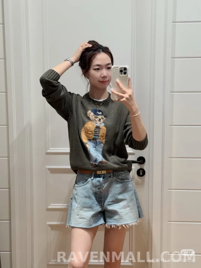 폴로 랄프 로렌 폴로 랄프 로렌 폴로 베어 자수 니트 상세 이미지