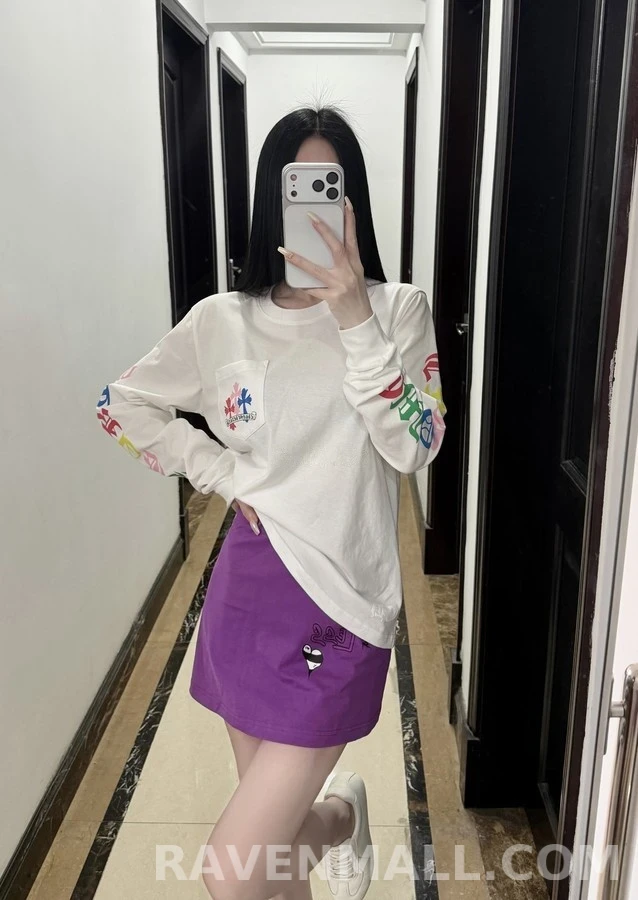 크롬하츠 크롬하츠 컬러풀 크로스 포켓 긴팔 티셔츠 상세 이미지