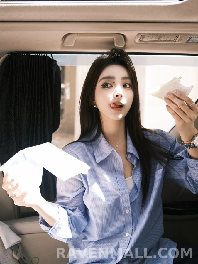 생로랑 세인트로랑 로고 스트라이프 셔츠 상세 이미지