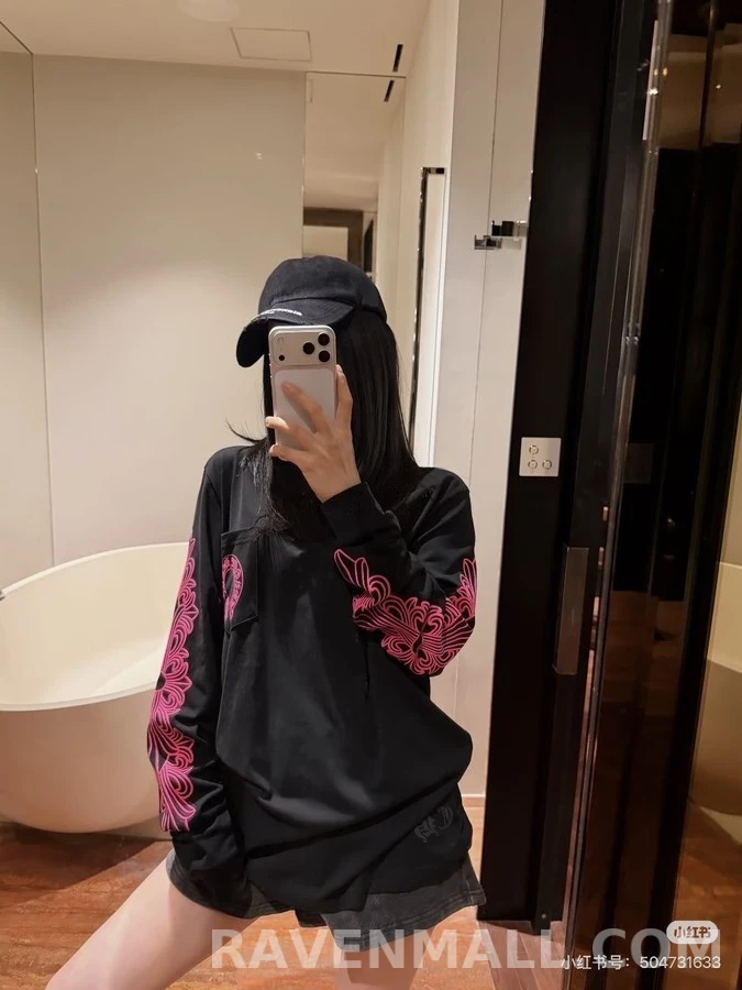 크롬하츠 크롬하츠 호스슈 로고 긴팔 티셔츠 상세 이미지