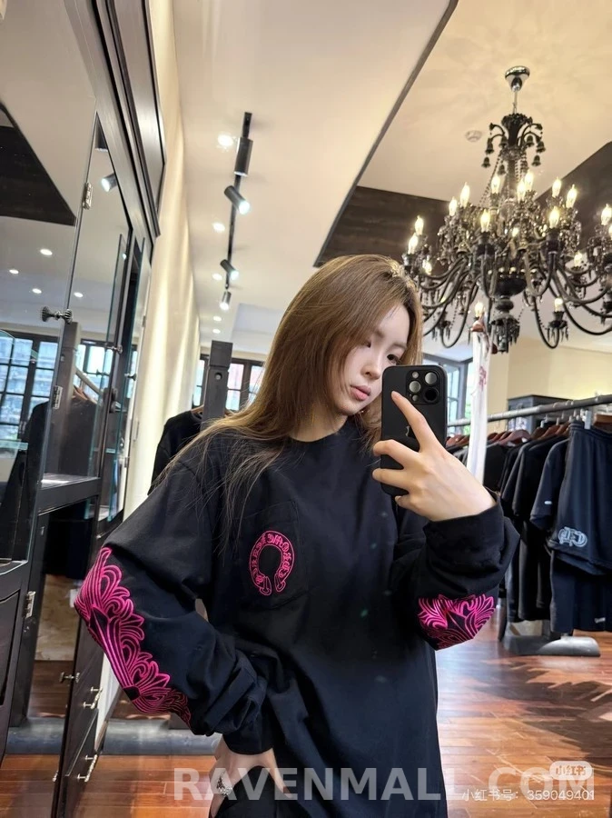 크롬하츠 크롬하츠 호스슈 로고 긴팔 티셔츠 상세 이미지