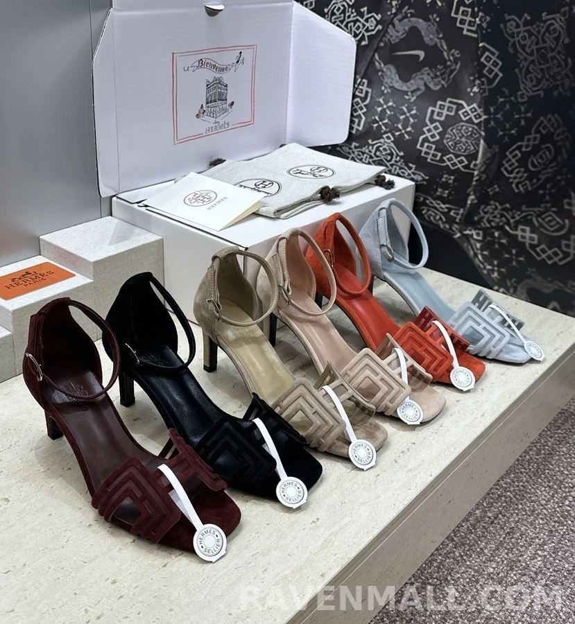 에르메스 에르메스 기하학 스트랩 힐 상세 이미지