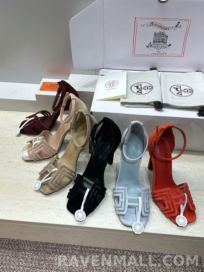 에르메스 에르메스 기하학 스트랩 힐 상세 이미지