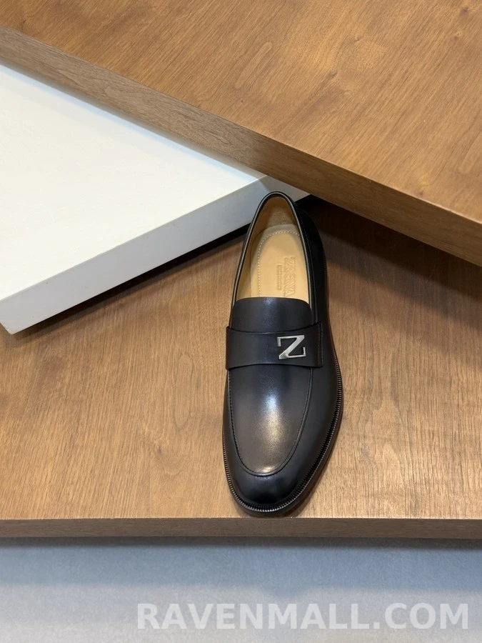 제냐 제냐 Z 로고 메탈 로퍼 상세 이미지