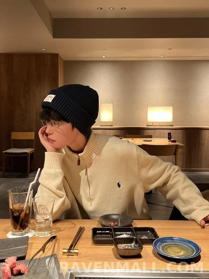 폴로 랄프 로렌 폴로 랄프 로렌 하프집업 포니 자수 니트 상세 이미지