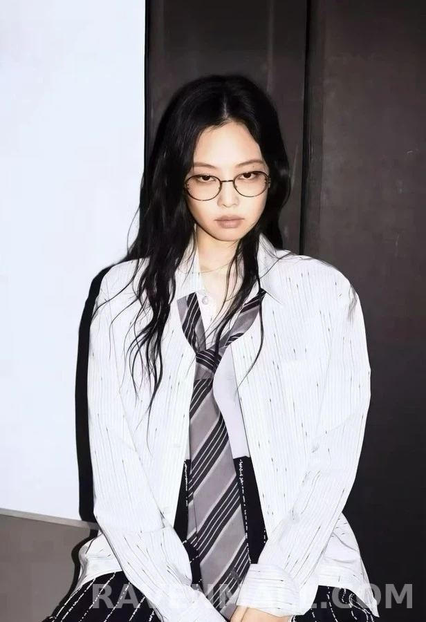 샤넬 샤넬 세로 스트라이프 물방울 프린트 셔츠 상세 이미지