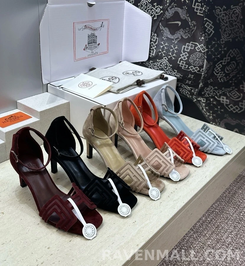 에르메스 에르메스 켈리 버클 컷아웃 샌들 상세 이미지
