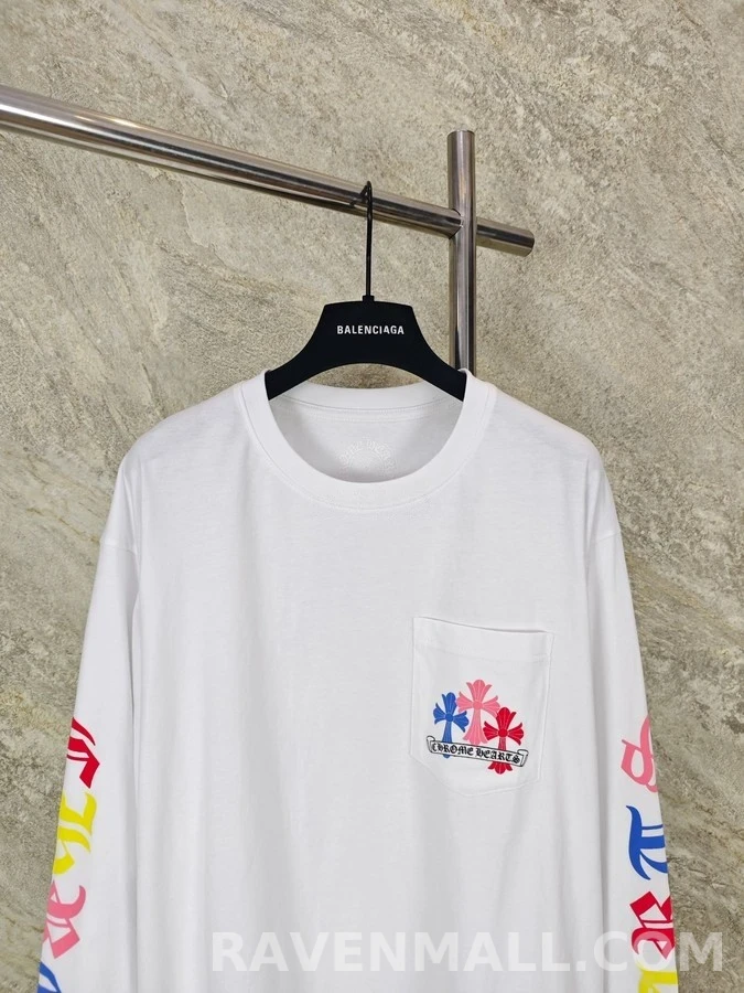 크롬하츠 크롬하츠 컬러 크로스 긴팔 티셔츠 상세 이미지