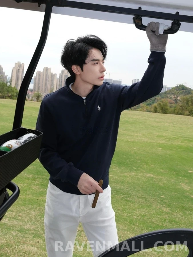 폴로 랄프 로렌 폴로 랄프 로렌 스탠드넥 하프집업 니트 상세 이미지