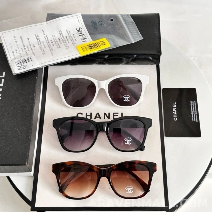 샤넬 샤넬 로고 펄 선글라스 상세 이미지