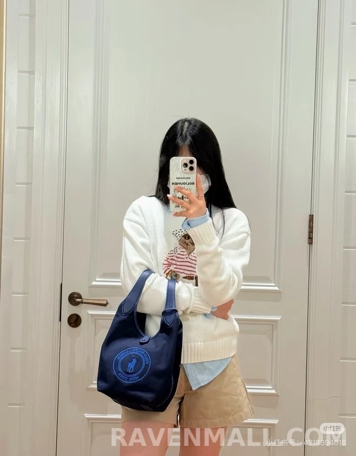 폴로 랄프 로렌 폴로 랄프레론 반다나 곰 자수 니트 상세 이미지